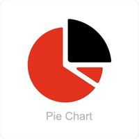 Pie Chart and chart icon concept vector