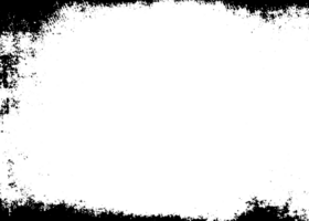 grunge gräns textur bakgrund. abstrakt ram täcka över. png grafisk illustration med transparent bakgrund.