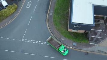 High Angle View of Super Market at Luton City Centre During Sunset. Luton, England UK. November 3rd, 2023 video