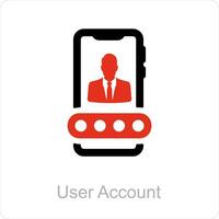 User Account and user icon concept vector