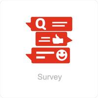 survey and ratings icon concept vector