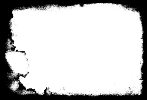 grunge gräns textur bakgrund. abstrakt ram täcka över. png grafisk illustration med transparent bakgrund.