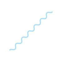 Diagonal Blue Wavy Line Radio Wave vector