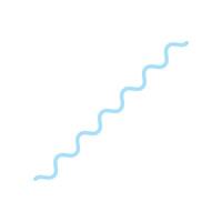 Diagonal Blue Wavy Line Radio Wave vector