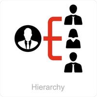 Hierarchy and group icon concept vector