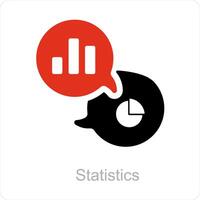 Statistics and chart icon concept vector