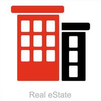 Real Estate and apartment icon concept vector