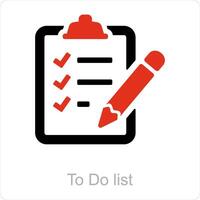 To do list and tasks icon concept vector