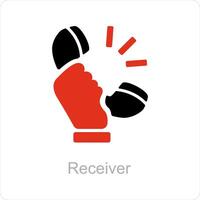 Receiver and call icon concept vector