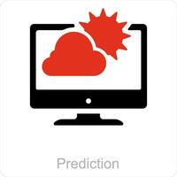 Prediction and forecast icon concept vector