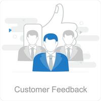 Customer Feedback and review icon concept vector