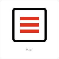 Bar and menu icon concept vector