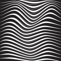 modern simple abstract seamlees black horizontal wavy distort line pattern vector