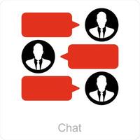 Chat  and crm icon concept vector