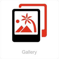 gallery and photo icon concept vector
