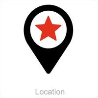 location and pointer icon concept vector