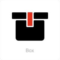 Box and gift icon concept vector