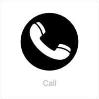 Call and phone icon concept vector