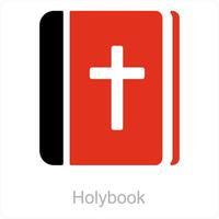 holybook and book icon concept vector