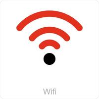 Wifi and signal icon concept vector