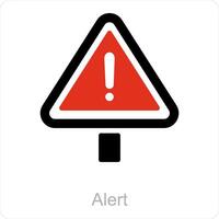 Alert and warning icon concept vector