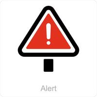 Alert and warning icon concept vector