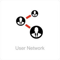 user network and connection icon concept vector