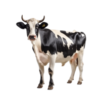 ai généré vache agrafe art png