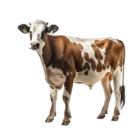 ai généré vache agrafe art png