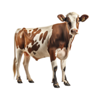 ai généré vache agrafe art png