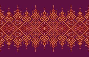Pattern geometric design. Ethnic pattern motif boho retro textile ikat vector graphic background vector illustration design by retro geometric indian fabric colorful ornament african cross carpet
