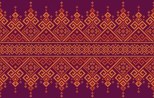 Geometric ethnic seamless pattern.Ethnic pattern motif boho retro textile ikat vector graphic beautiful background.