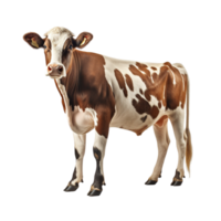 ai généré vache agrafe art png