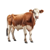 AI generated Cow clip art png