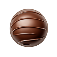 AI generated Chocolate candy top view clip art png