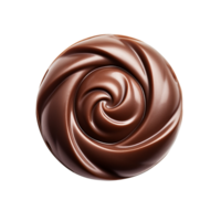 AI generated Chocolate candy top view clip art png