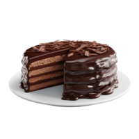 ai généré Chocolat gâteau agrafe art png