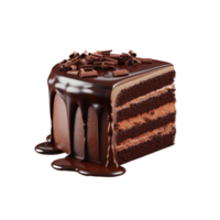 ai généré Chocolat gâteau agrafe art png