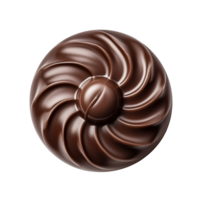 ai généré Chocolat bonbons Haut vue agrafe art png
