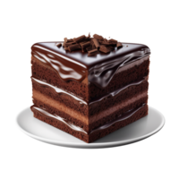 ai généré Chocolat gâteau agrafe art png