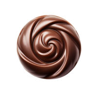 AI generated Chocolate candy top view clip art png