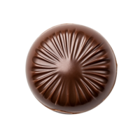 AI generated Chocolate candy top view clip art png