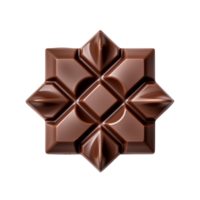 AI generated Chocolate candy top view clip art png