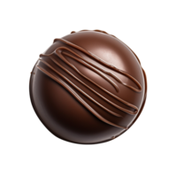 AI generated Chocolate candy top view clip art png