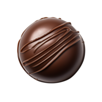 AI generated Chocolate candy top view clip art png