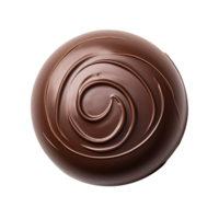 AI generated Chocolate candy top view clip art png