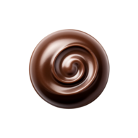 AI generated Chocolate candy top view clip art png