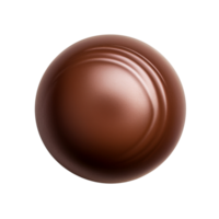 AI generated Chocolate candy top view clip art png