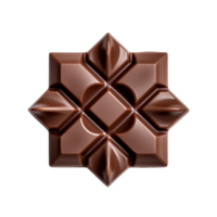 AI generated Chocolate candy top view clip art png