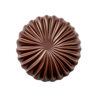 AI generated Chocolate candy top view clip art png